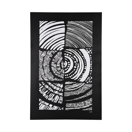 Maze II by Alarm a Hand Embellished Textured Canvas by Mercana at Eve Furniture