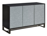 Mazie 3-Door SIdeboard with Patterned Mirror Doors