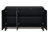 Mazie 3-Door SIdeboard with Patterned Mirror Doors