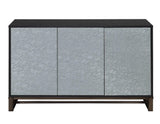 Mazie 3-Door SIdeboard with Patterned Mirror Doors by Steve Silver at Eve Furniture