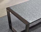 Mazie Coffee Table with Patterned Mirror Top by Steve Silver at Eve Furniture