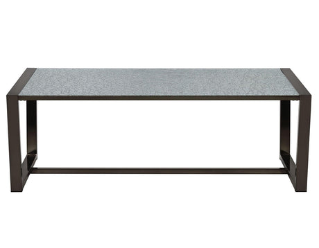 Mazie Coffee Table with Patterned Mirror Top by Steve Silver at Eve Furniture
