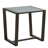 Mazie End Table with Patterned Mirror Top