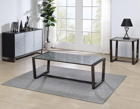 Mazie Patterned Mirror 3-Piece Table Set by Steve Silver at Eve Furniture