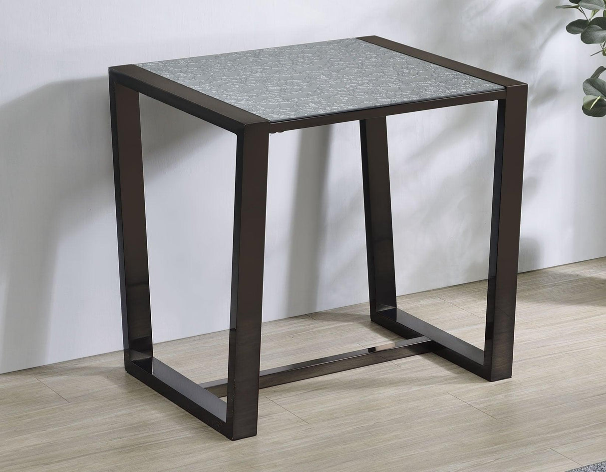 Mazie Patterned Mirror 3-Piece Table Set by Steve Silver at Eve Furniture