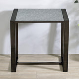 Mazie End Table with Patterned Mirror Top by Steve Silver at Eve Furniture