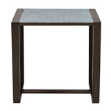 Mazie End Table with Patterned Mirror Top by Steve Silver at Eve Furniture