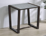 Mazie End Table with Patterned Mirror Top by Steve Silver at Eve Furniture
