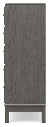 Mazing Gray Chest of Drawers by Ashley at Eve Furniture