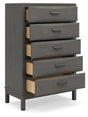 Mazing Gray Chest of Drawers by Ashley at Eve Furniture