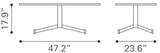 Mazzy Brown Coffee Table by Zuomod at Eve Furniture
