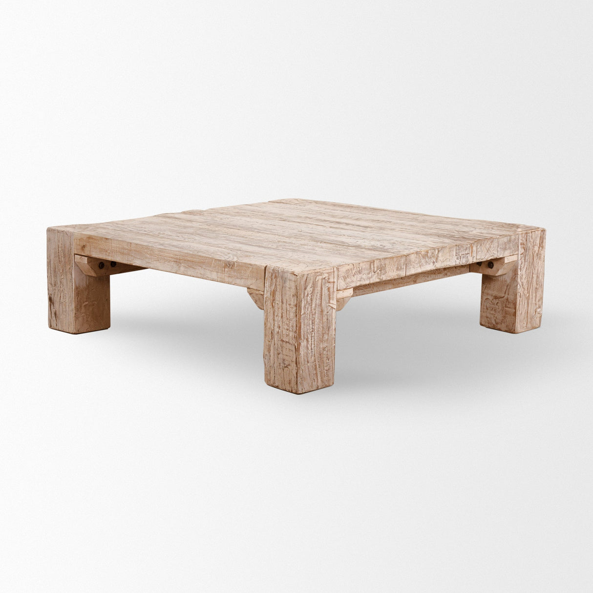 McArthur 48x48 Square Reclaimed Solid Wood Coffee Table by Mercana at Eve Furniture