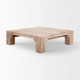 McArthur 48x48 Square Reclaimed Solid Wood Coffee Table by Mercana at Eve Furniture