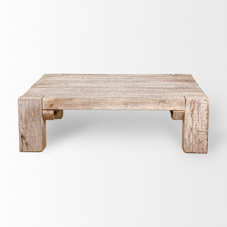 McArthur Square Reclaimed Solid Wood Coffee Table by Mercana at Eve Furniture