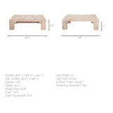 McArthur Square Reclaimed Solid Wood Coffee Table by Mercana at Eve Furniture
