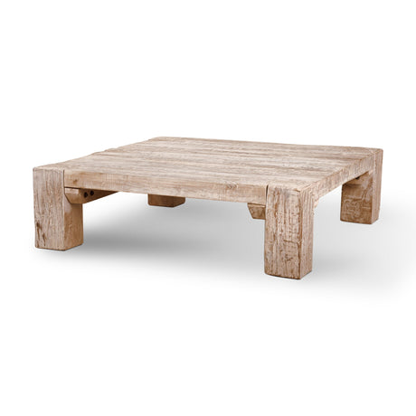 McArthur Square Reclaimed Solid Wood Coffee Table by Mercana at Eve Furniture