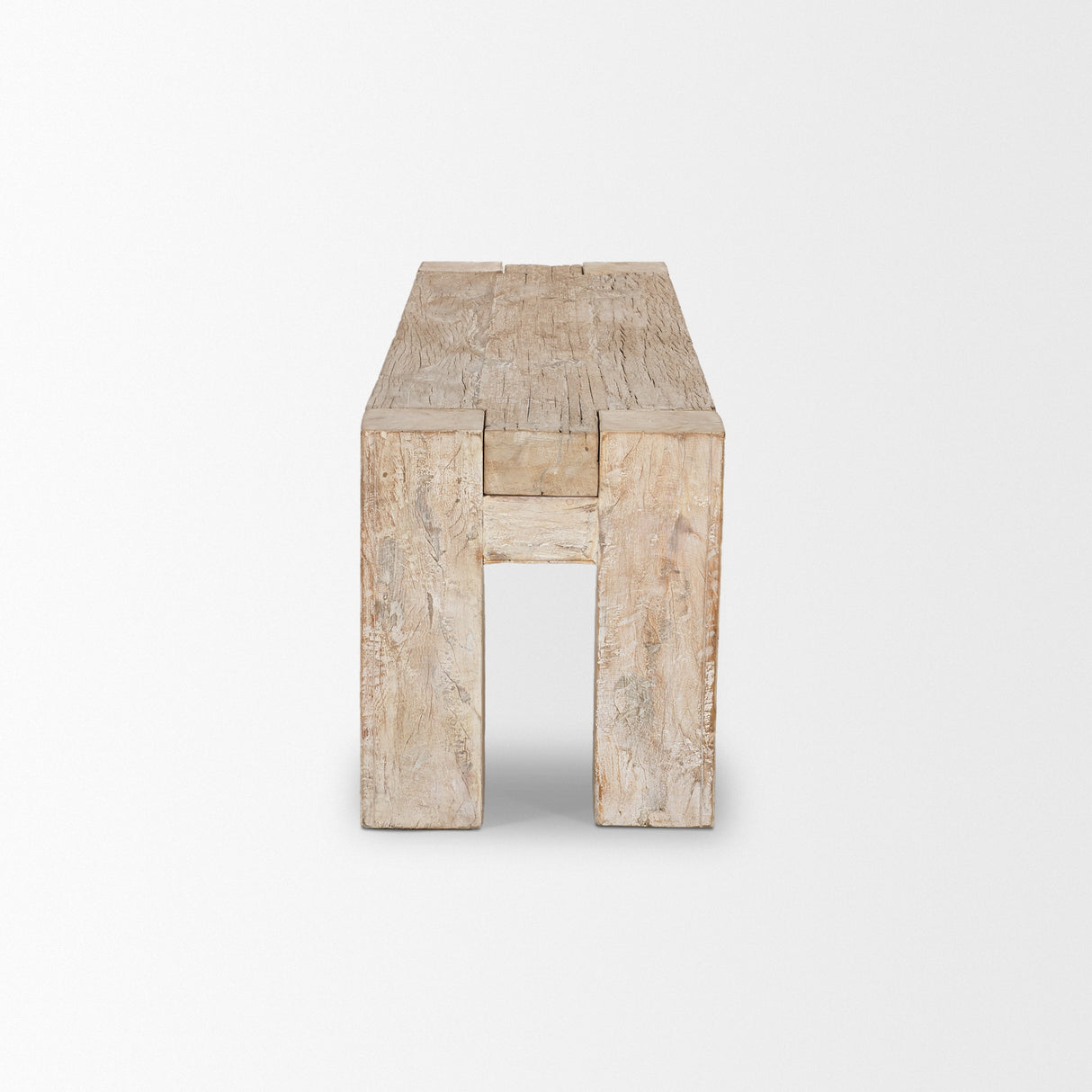 McArthur Whitewash Reclaimed Wood Bench by Mercana at Eve Furniture