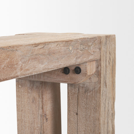 McArthur Whitewash Reclaimed Wood Bench by Mercana at Eve Furniture