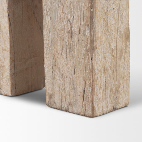 McArthur Whitewash Reclaimed Wood Bench by Mercana at Eve Furniture