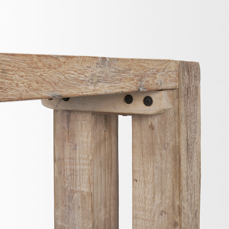 McArthur Whitewash Reclaimed Wood Console Table by Mercana at Eve Furniture