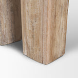 McArthur Whitewash Reclaimed Wood Console Table by Mercana at Eve Furniture