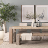 McArthur Whitewash Reclaimed Wood Dining Table by Mercana at Eve Furniture