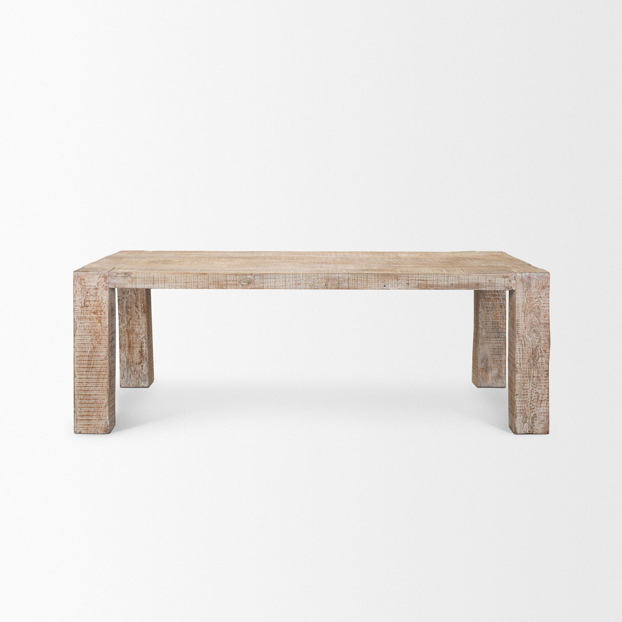 McArthur Whitewash Reclaimed Wood Dining Table by Mercana at Eve Furniture