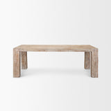 McArthur Whitewash Reclaimed Wood Dining Table by Mercana at Eve Furniture