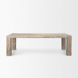 McArthur Whitewash Reclaimed Wood Dining Table by Mercana at Eve Furniture
