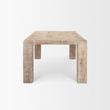 McArthur Whitewash Reclaimed Wood Dining Table by Mercana at Eve Furniture