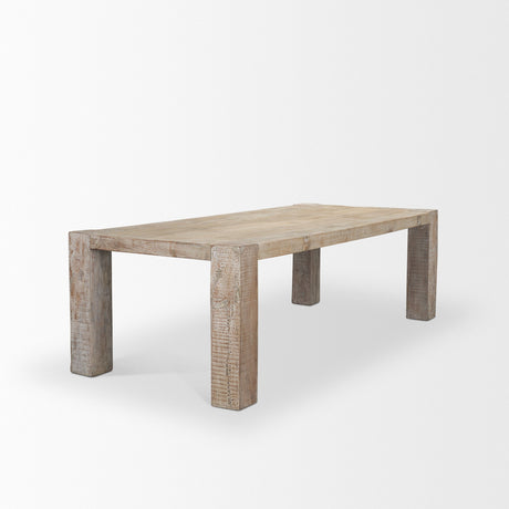 McArthur Whitewash Reclaimed Wood Dining Table by Mercana at Eve Furniture