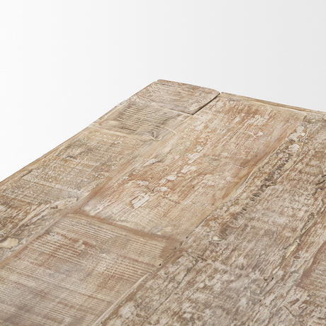 McArthur Whitewash Reclaimed Wood Dining Table by Mercana at Eve Furniture