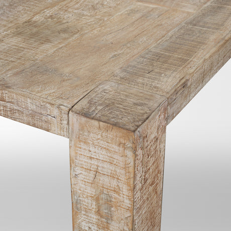McArthur Whitewash Reclaimed Wood Dining Table by Mercana at Eve Furniture