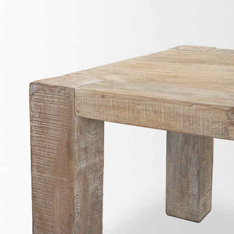 McArthur Whitewash Reclaimed Wood Dining Table by Mercana at Eve Furniture