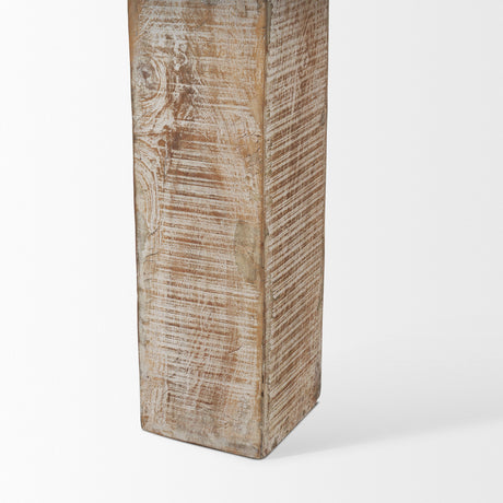 McArthur Whitewash Reclaimed Wood Dining Table by Mercana at Eve Furniture