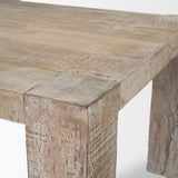 McArthur Whitewash Reclaimed Wood Dining Table by Mercana at Eve Furniture