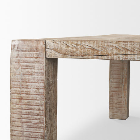 McArthur Whitewash Reclaimed Wood Dining Table by Mercana at Eve Furniture
