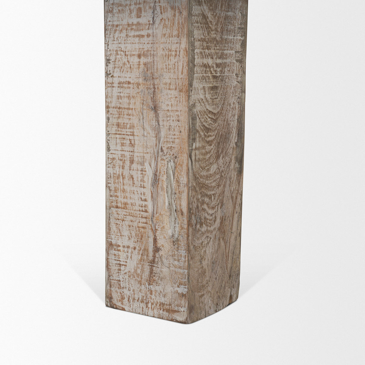 McArthur Whitewash Reclaimed Wood Dining Table by Mercana at Eve Furniture
