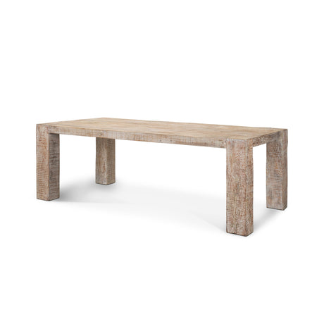 McArthur Whitewash Reclaimed Wood Dining Table by Mercana at Eve Furniture