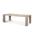 McArthur Whitewash Reclaimed Wood Dining Table by Mercana at Eve Furniture