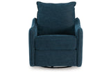 McBurg Navy Swivel Power Recliner by ASHLEY FURNITURE at Eve Furniture