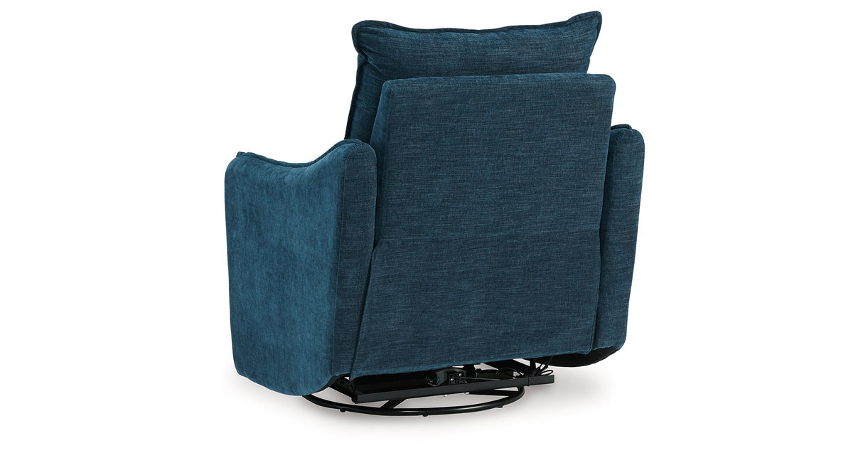 McBurg Navy Swivel Power Recliner by ASHLEY FURNITURE at Eve Furniture