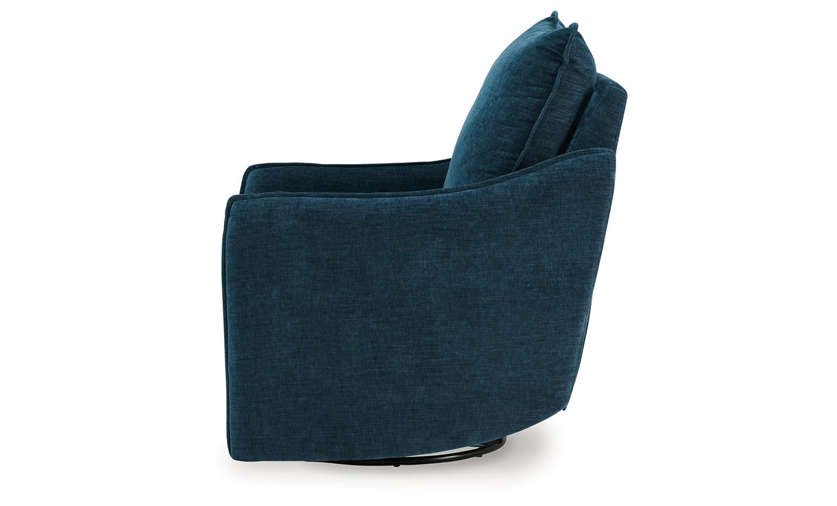 McBurg Navy Swivel Power Recliner by ASHLEY FURNITURE at Eve Furniture
