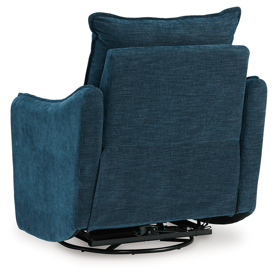 McBurg Navy Swivel Power Recliner by ASHLEY FURNITURE at Eve Furniture
