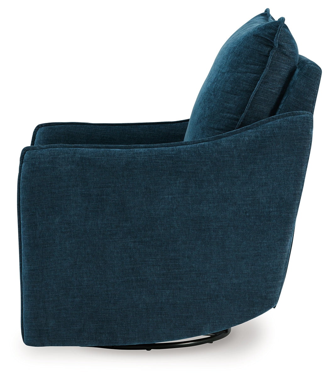 McBurg Navy Swivel Power Recliner by ASHLEY FURNITURE at Eve Furniture