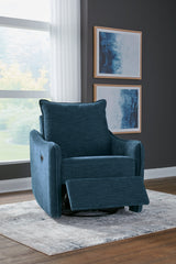 McBurg Navy Swivel Power Recliner by ASHLEY FURNITURE at Eve Furniture