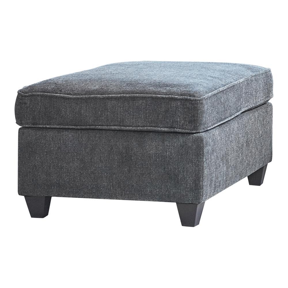 Mccord Dark Gray Upholstered Ottoman by Coaster at Eve Furniture