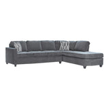 Mccord Dark Grey Upholstered Track Arm Sectional Sofa by Coaster at Eve Furniture