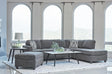 Mccord Dark Grey Upholstered Track Arm Sectional Sofa by Coaster at Eve Furniture