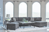 Mccord Dark Grey Upholstered Track Arm Sectional Sofa by Coaster at Eve Furniture
